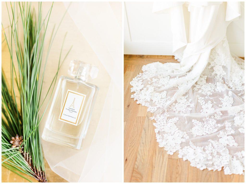 Bridal bouquet with ferns and other greenery